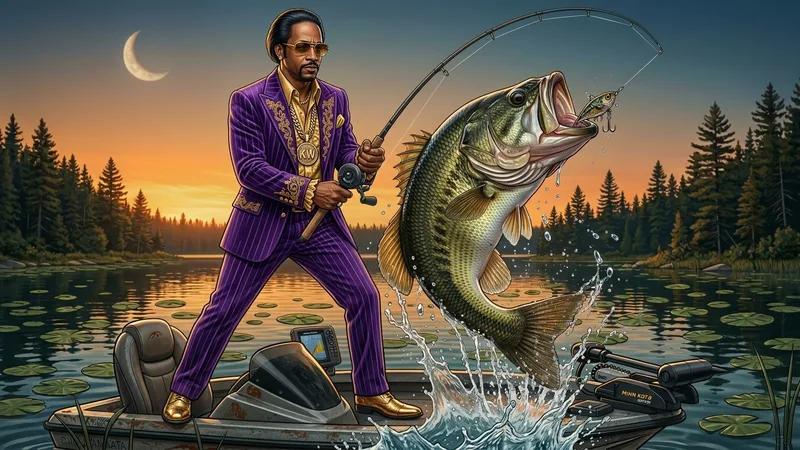 Angler uploading a lake contour map to an AI fishing app